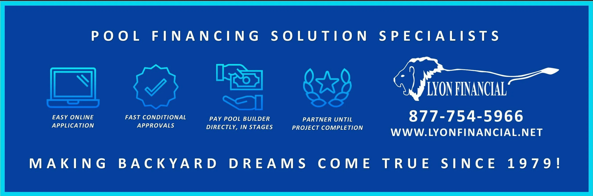 Pool Financing banner.