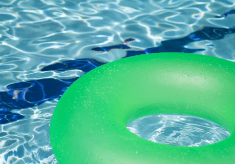 Close up of pool water.